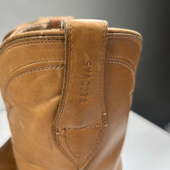 Tecovas Ranch Wear Boots Mens 11.5D Tan Leather Pull On Wedge Sole Western main image 7